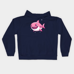 Cute Pink Shark Kids Hoodie